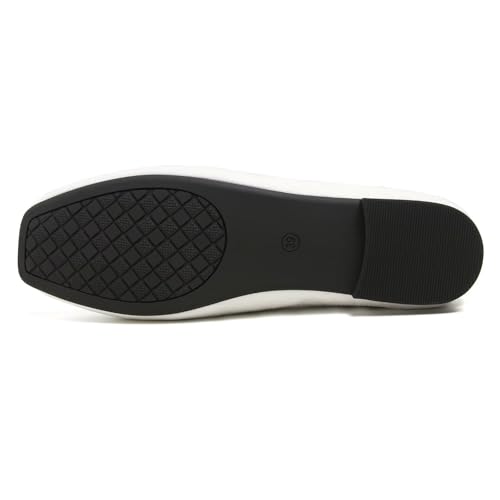 Image of Dear Time Women's Closed Toe Flats Shoes Comfortable Office Slip-on Casual Loafer Flats