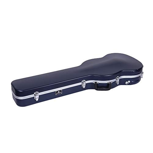 Image of Crossrock ABS Molded Arch Top Case for SG Electric Guitars, Backpack Straps, Blue(CRA860SGBL)