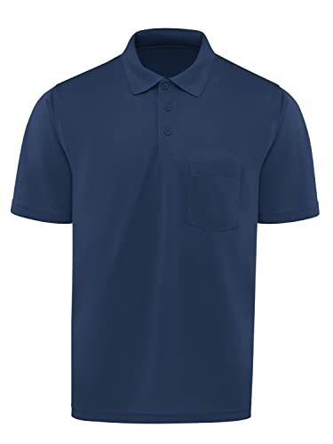 Red Kap Mens Short Sleeve Performance Knit® Pocket Poloshirt