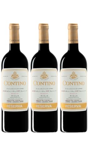 Contino Reserva – Vino Tinto D.O.Ca. Rioja | Pack de 3 Botellas (75 cl) | Envío Gratis | Rioja Alavesa de Elegancia y Tradición