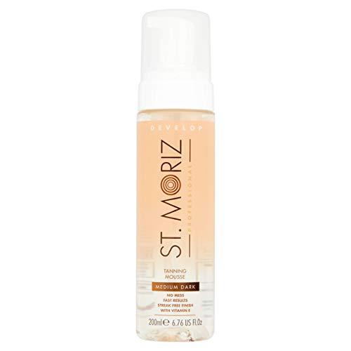St. Moriz Clear Professional Tanning Mousse Medium to Dark 200ml