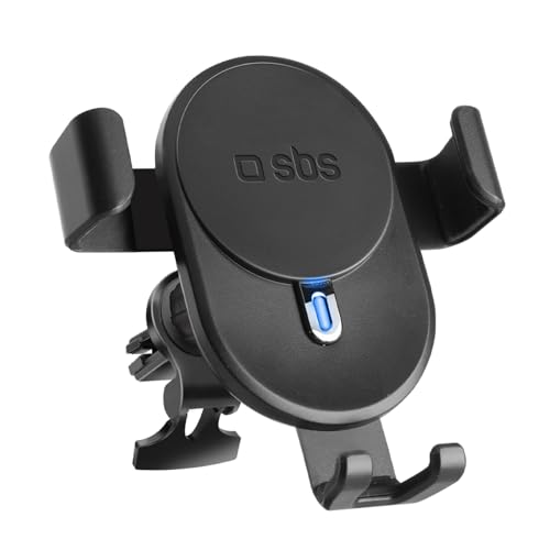 SBS Support de voiture 10W charge sans fil avec verrouillage par gravité - TESUPWIR10CLIPSTG