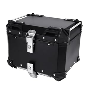 Amopa 45L Motorcycle Tail Box Top Case - Scooter Universal Storage Trunk – Waterproof Aluminum Luggage Touring Box With Security Lock, Black 12 316nzbpyv9l. sl500 . ss300