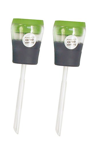 Jokari 2 Count Healthy Steps Portion Control Salad Dressing Lid, Multicolor