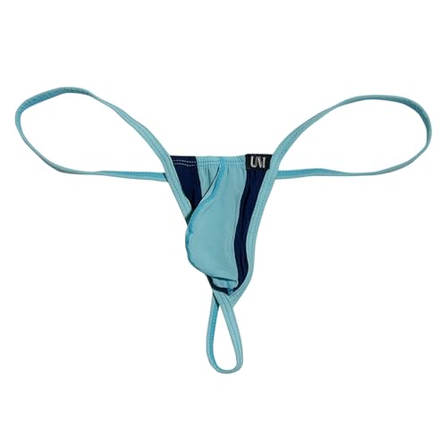 Gogobear Men's Sexy Ice Silk Thongs Lift-Up Bulge Pouch Bikini Underwear Low Rise G-String Backless Panties4