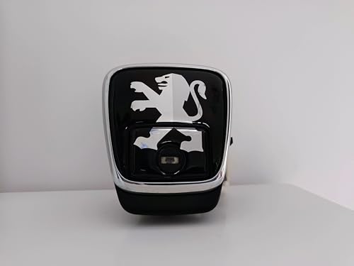 Logo Lion Monogramme Emblème Badge Sticker Autocollant Adhésif Chrome Compatible avec Coffre Peugeot 406 Berline et 406 Coupé