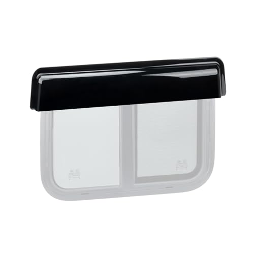 RVSNAIL RV Window Rain Guard, RV Window Visor Rain Guard Fits 21inch Wide RV Sliding & Vertical Window, Black
