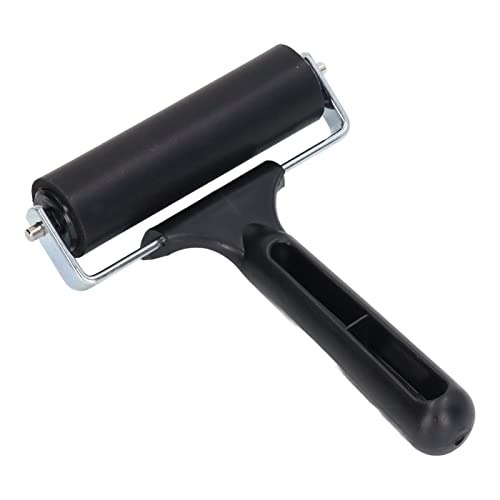 Brayer Rollers for Crafting,10cm Brayer Roller for Printmaking,Rhinestones Painting Roller Covering Power Brayer Roller with Nonslip Handle for Printing