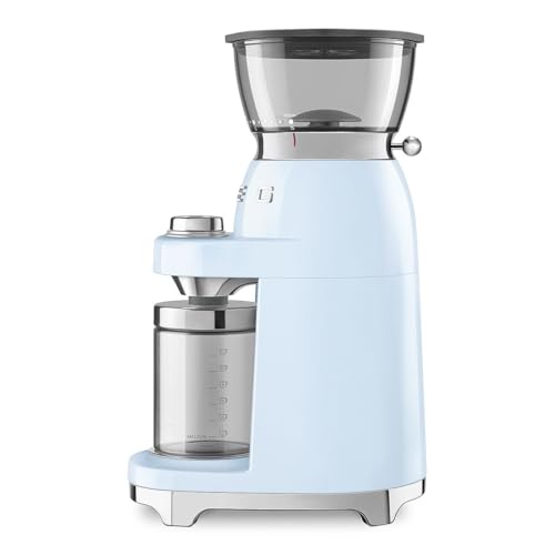 Moulin à Café SMEG CGF03PBEU – 150W, Capacité 240g, 15 Niveaux de Mouture - vue 5