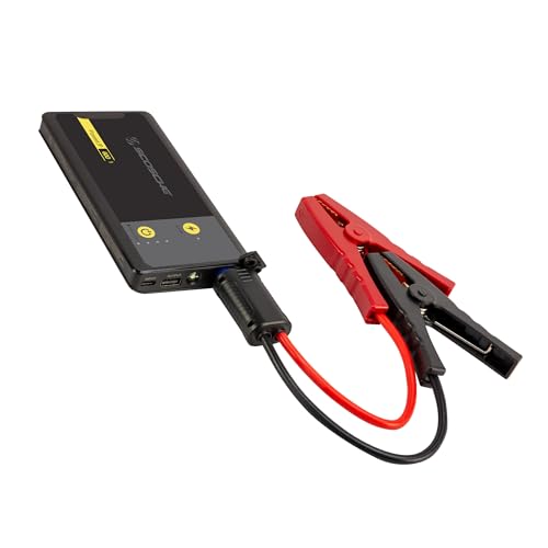 Image of Scosche PBJ600 Portable Car Battery Jump Starter, 12V Jump Box, 600A Battery Booster, Jumper Cables Kit for Car (4.0L Gasoline /2.0L Diesel Engines) 10W Portable Power Bank, Battery Jumper w /LED Light
