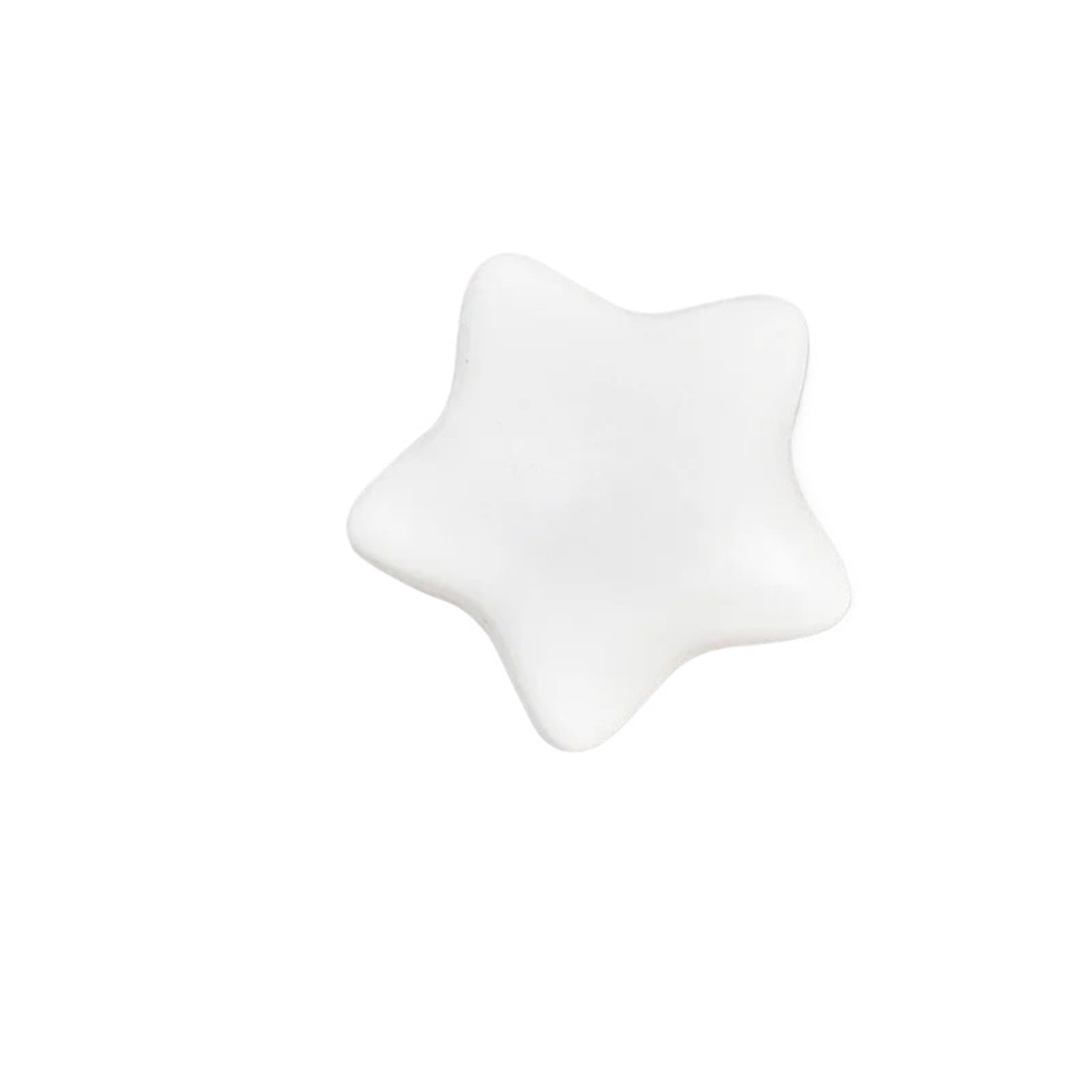 Kifsdlf Star-White Cartoon Room Ceramic Cabinet Knobs Moon Star Wardrobe Handle Garden Door Handles For Cupboard Wardrobes Furniture(Star-White)