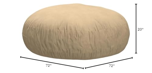 Image of Jaxx 6 Foot Cocoon - 2-in-1 Convertible Bean Bag Bed & Large Bean Bag Chair for Adults, Camel