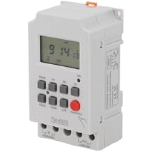 TM630S-2 LCD Programmable Timer Switch, 24-Hour/7-Day Digital Time Controller for AC 220V, 30A 250V Output, 16 On/Off Settings