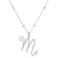 WANDA PLATA- Collar Símbolos del Zodíaco Escorpio para Mujer