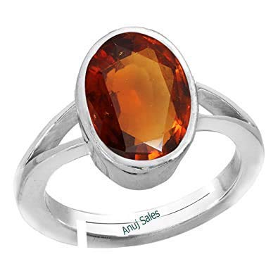Grenat hessonite bague gomed réglable amz4620 contre la taille fixe