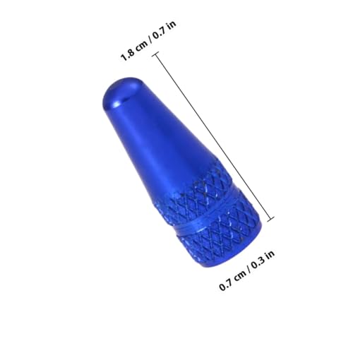 6 Pcs Tapas de Válvula Azules para Bicicleta miniatura 2