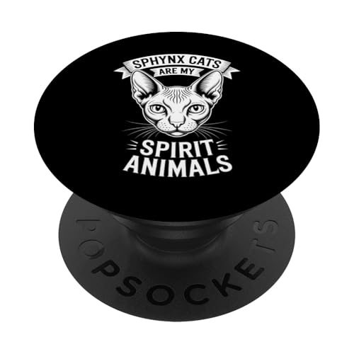 Chats Sphynx Chat Sphynx Amusant PopSockets PopGrip Adhésif