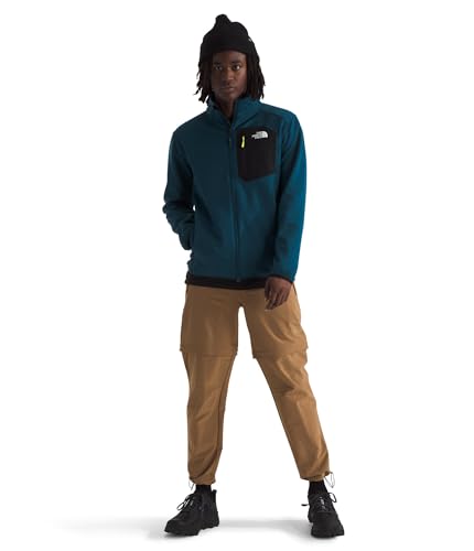 Image of THE NORTH FACE Men's Crest Full Zip Jacket | Water Repellent Fleece Coat, Double Layer Stand Collar & Zip Hand Pockets