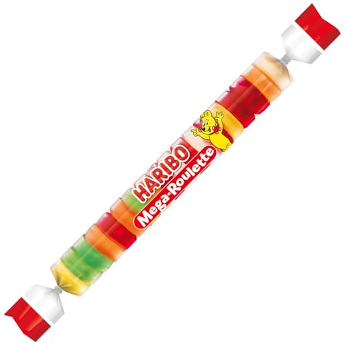 HARIBO Mega-Roulette Fruchtgummi Box mit 40 x 45g Rollen 2