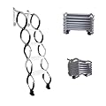 Wall-Mounted Folding Stairs, Steel Attic Ladder Pull Down System, Load Capacity 660lbs, Retractable Loft Access Ladder with Widened Pedals, for Home Garage loft Storage(H130CM/51.2IN)
