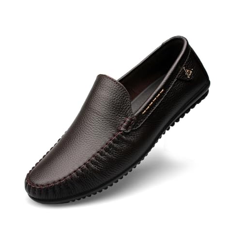 Dress Shoes for Men Men's Casual Genuine Leather Slip-On Loafers - Handmade Driving Shoes for Outdoor Use, Big2