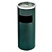 Kosz na śmieci na zewnątrz/wewnątrz z beczką na śmieci do użytku komercyjnego w budynkach mieszkalnych Pojemnik na odpady przemysłowe ze stali nierdzewnej (zielony 60X25 CM)