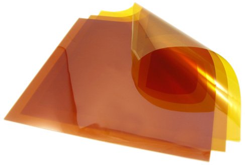 CS Hyde Kapton (Polyimide) Film, Non-Adhesive, 2 Mil., Amber, 12
