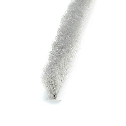 [DQ-PP] - Burlete de cepillo de 22 mm de altura, junta para el suelo de la puerta, 10 metros, cepillo de junta, color gris, autoadhesivo, tope de aire, para puertas y ventanas