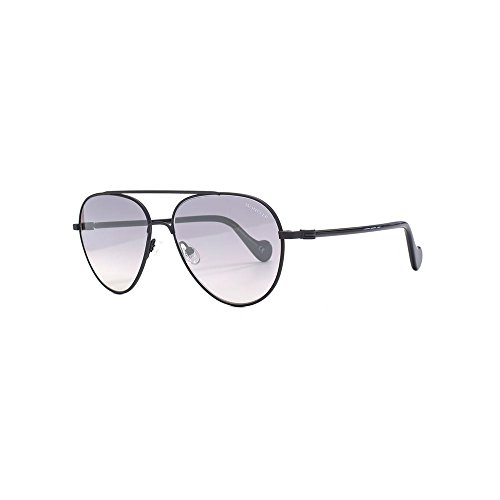 MONCLER ML0056 02C 57 Montures de lunettes, Noir (Nero Opaco/Fumo Specchiato), Mixte Adulte Cover