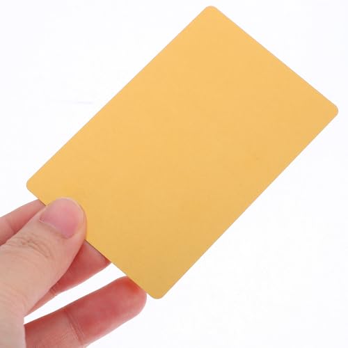 Tarjetas metálicas doradas Toddmomy con diseño simple y elegante de aleación de metal 4