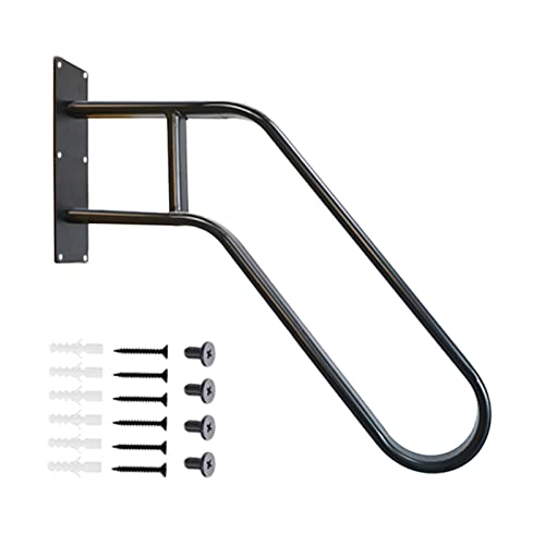 Wall Mounted Handrail for Outdoor Steps,Standing Grab Bar Stair Handrail,Handrails for Outdoor Steps Wall Mounted Stair Handrail Moveable Garage Grab Bars (32.9")