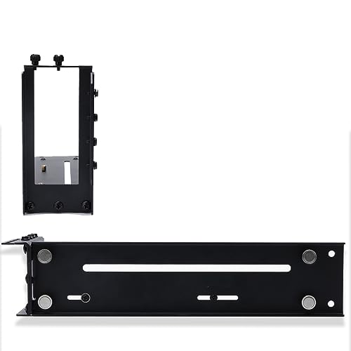 Image of Graphics Card Bracket with Versatile Vertical GPU Mount Bracket and Gpu Holder for Enhanced PC Performance Black