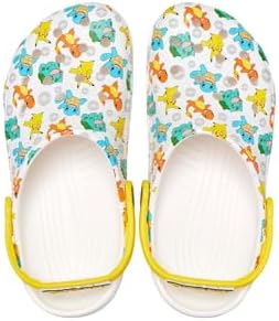 Crocs Unisex Classic Pikachu Clogs, Pokemon Shoes, 11 Women/9 Men White/Multi | Image 1