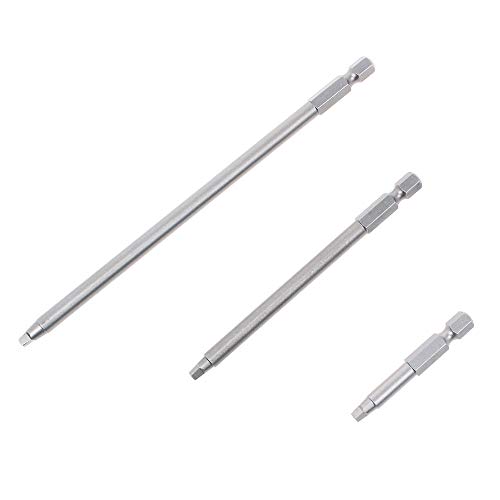 AUTOTOOLHOME #2 Square Driver Bit Set 2 4 6 Long for Pocket Hole Jig