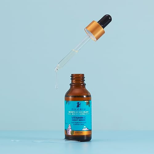 PILGRIM Korean 5% Vitamin C Face Serum (Oil Based) for glowing skin with Hyaluronic acid | Vitamin c serum for radiant skin | Women & Men | Korean Skin Care | Vegan & Cruelty-free | 30ml