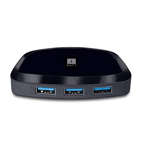 Image of iBall Piano 62 High-Speed USB 3.0 Hub (Black)