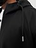 JACK & JONES Mens Softshell Hooded Jacket Plus Size Black 4XL #4