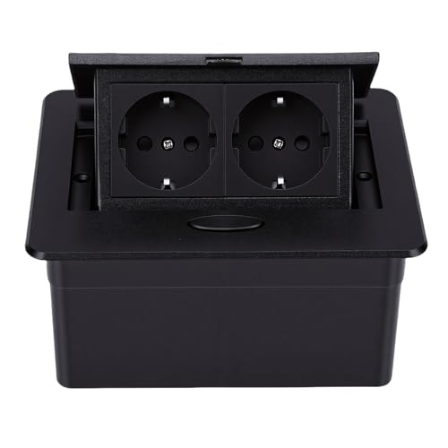 Topiky Boîte de Connexion de Bureau Encastrée à Ressort Lent, Multiprise Sûre et Fiable pour Table de Bureau, Panneau de Prise intégré Résistant à la Chaleur de Meubles