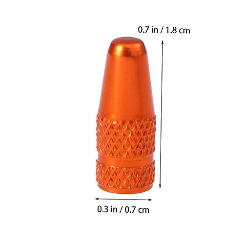 Totority 24 piezas Tapas de Válvula de Bicicleta en Aluminio para prevenir fugas y suciedad estilo francés miniatura 3