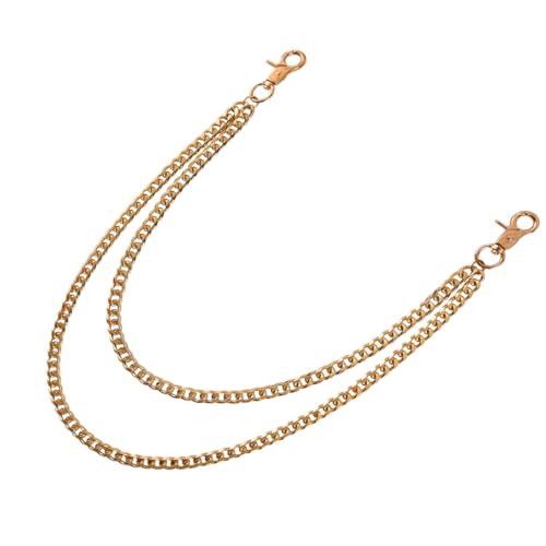 Image of Hip Hop Wallet Chain - Heavy Duty Keychain for Belt Loops, Jeans & Pocket Use - Men's /Women Gifts - Gold