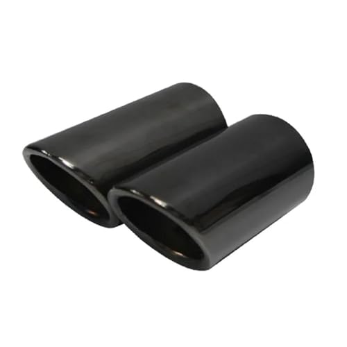 Lot de 2 embouts d'échappement noir pour silencieux arrière A6