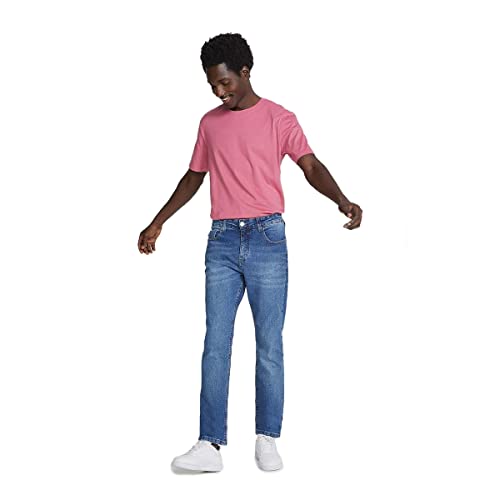 Calça Jeans Masculina Tradicional Com Elastano