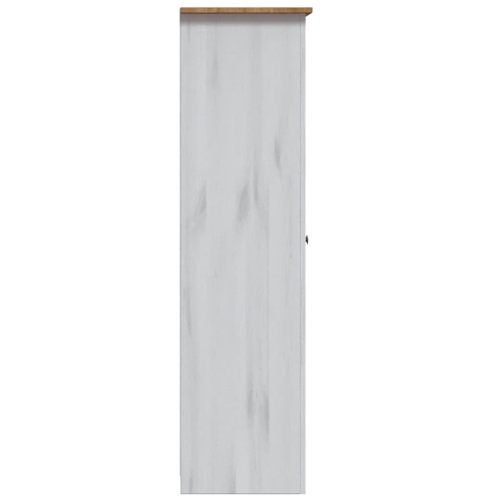 Home-Schränke & Aufbewahrung, Schränke & Kleiderschränke, 3-türiger Kleiderschrank, weiß, 118 x 50 x 171,5 cm, Panama-Serie Pine