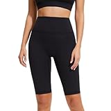 Women's Shorts Tummy Control High Waisted Yoga Booty with Pockets Workout Yoga Running(Black,XXL)