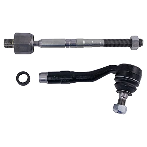 TRQ Tie Rod Assembly Front Inner & Outer Compatible with 2006-2007 BMW 525xi 2009-2010 528i xDrive 2008 528xi 530xi 535i xDrive 535xi