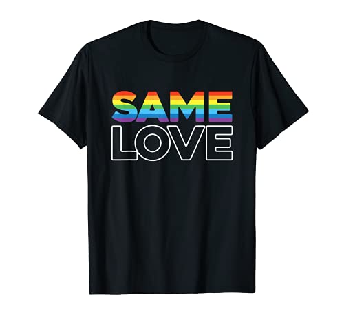 Rainbow flag heart. Transgender Equality SAME LOVE Camiseta