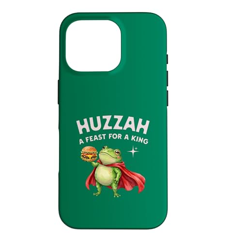 Huzzah Feast For A King Frog Knight �o�[�K�[ �Q�[�}�[ �X�i�b�N �X�}�z�P�[�X iPhone 16 Pro �p