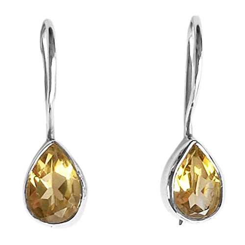 Boucles d'oreilles citrine et argent 925 pour illuminer vos tenues d'été