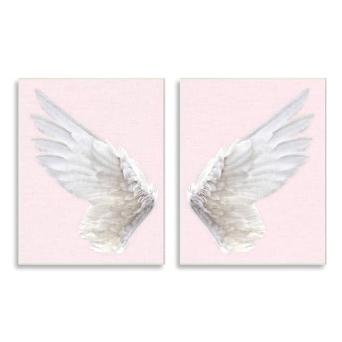 Stupell Industries Pink Wings Wall Plaque Art, 10 x 15, Multicolor
