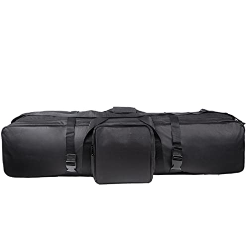 BOLLUMA Padded Telescope Carry Case with Shoulder Straps and Handles, 110x26x22cm / 43"x10"x9" Tripod Carrying Bag with Pocket for Telescope Celestron 90EQ 90AZ, Photography Equipment, Light Stand